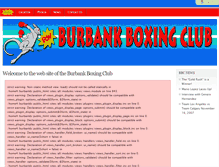 Tablet Screenshot of burbankboxingclub.com